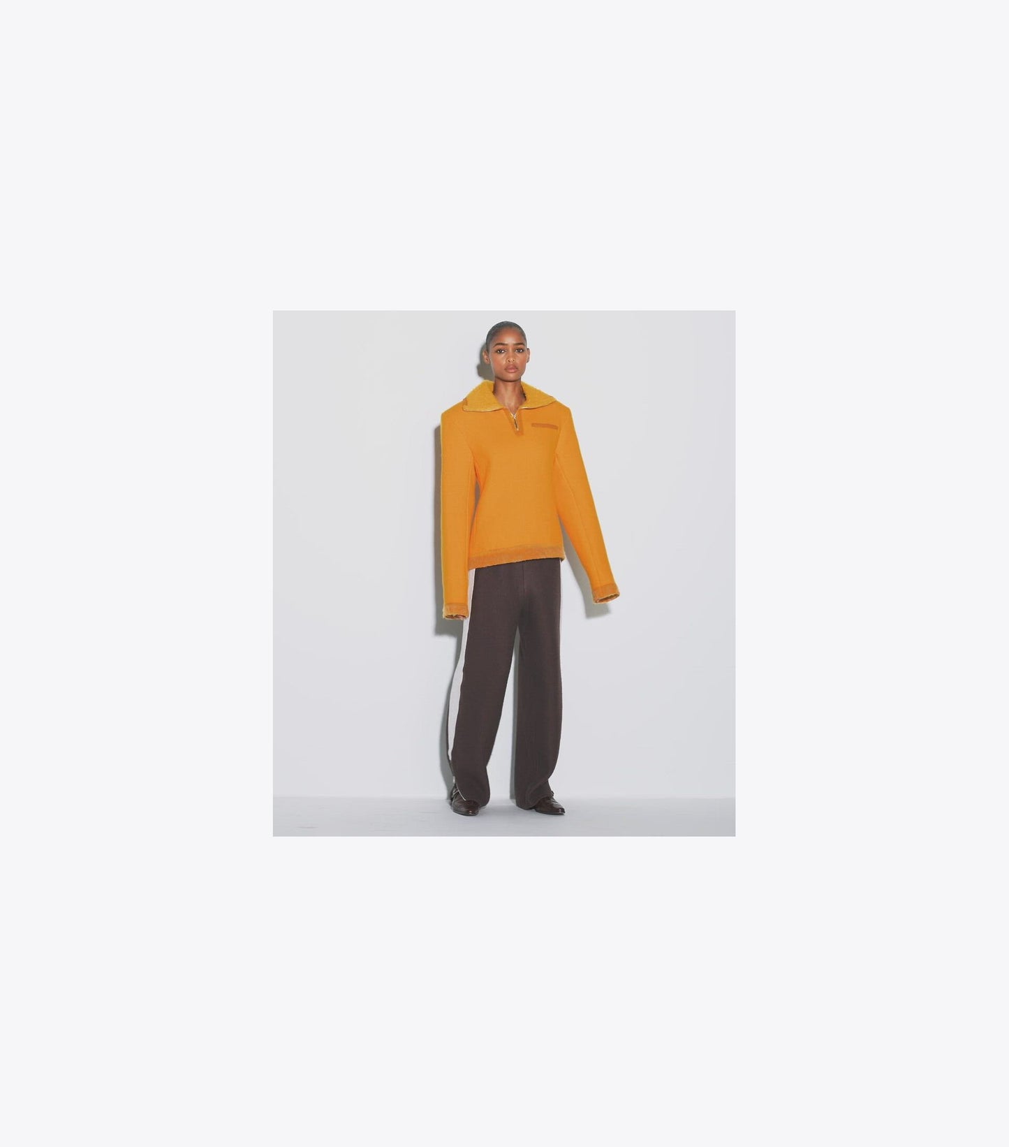 Half-Zip Wool Sweatshirt