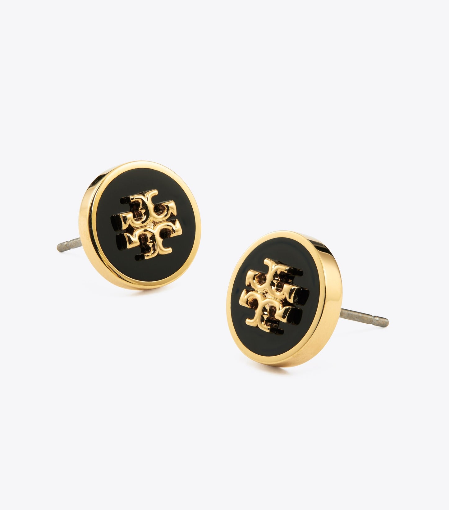 Icon Enamel Circle-Stud Earrings
