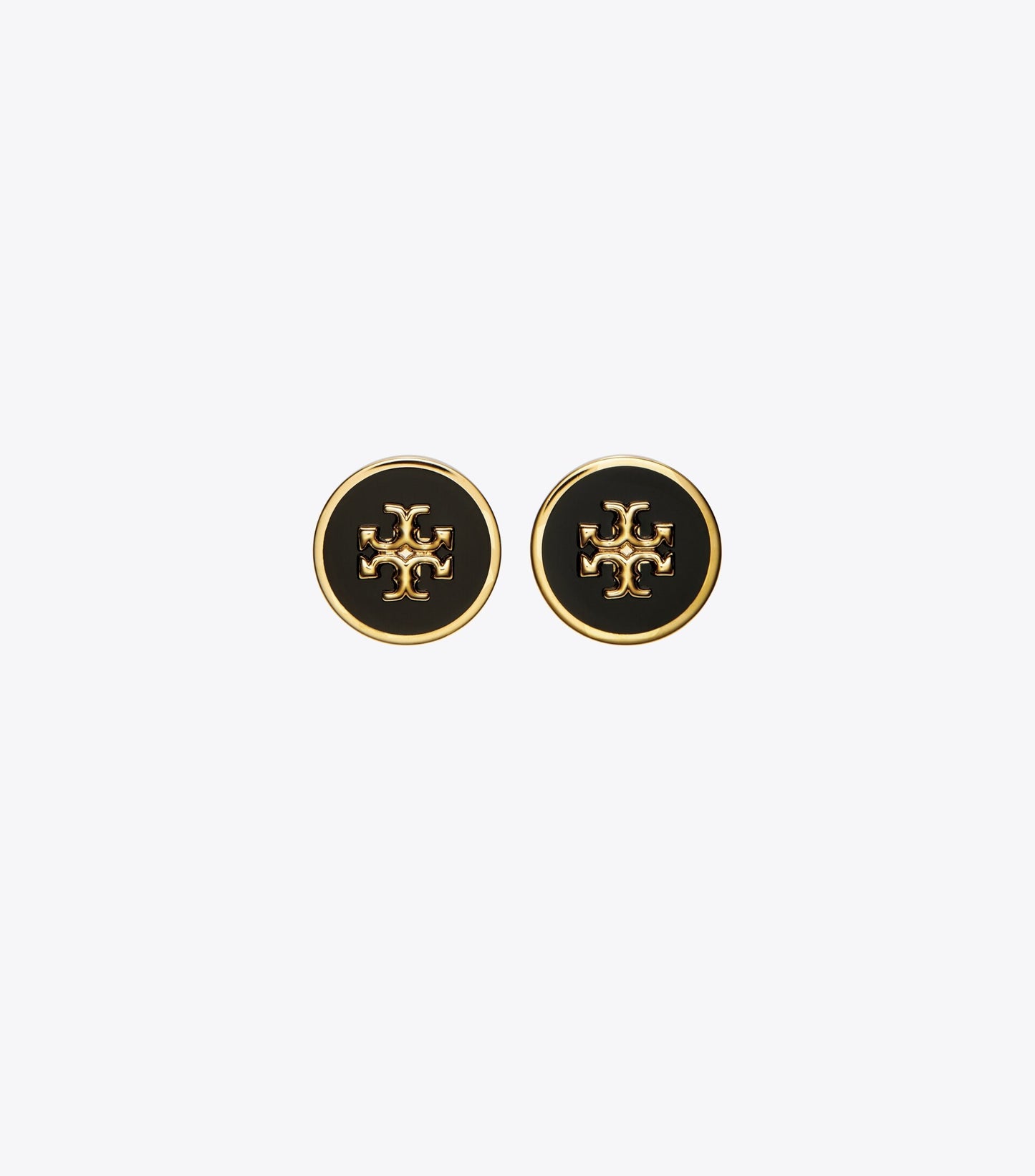 Icon Enamel Circle-Stud Earrings