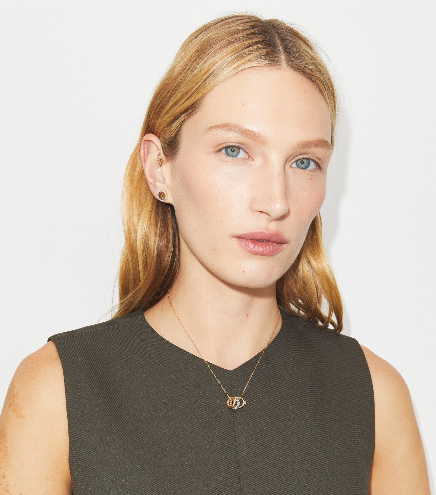 Icon Pavé Necklace and Earring Set