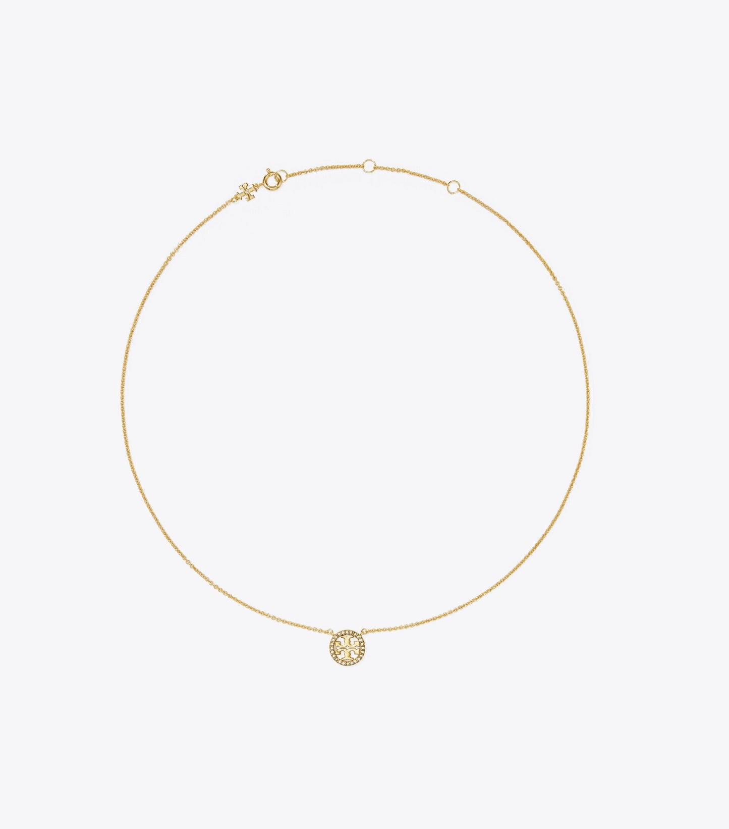 Icon Pavé Pendant Necklace