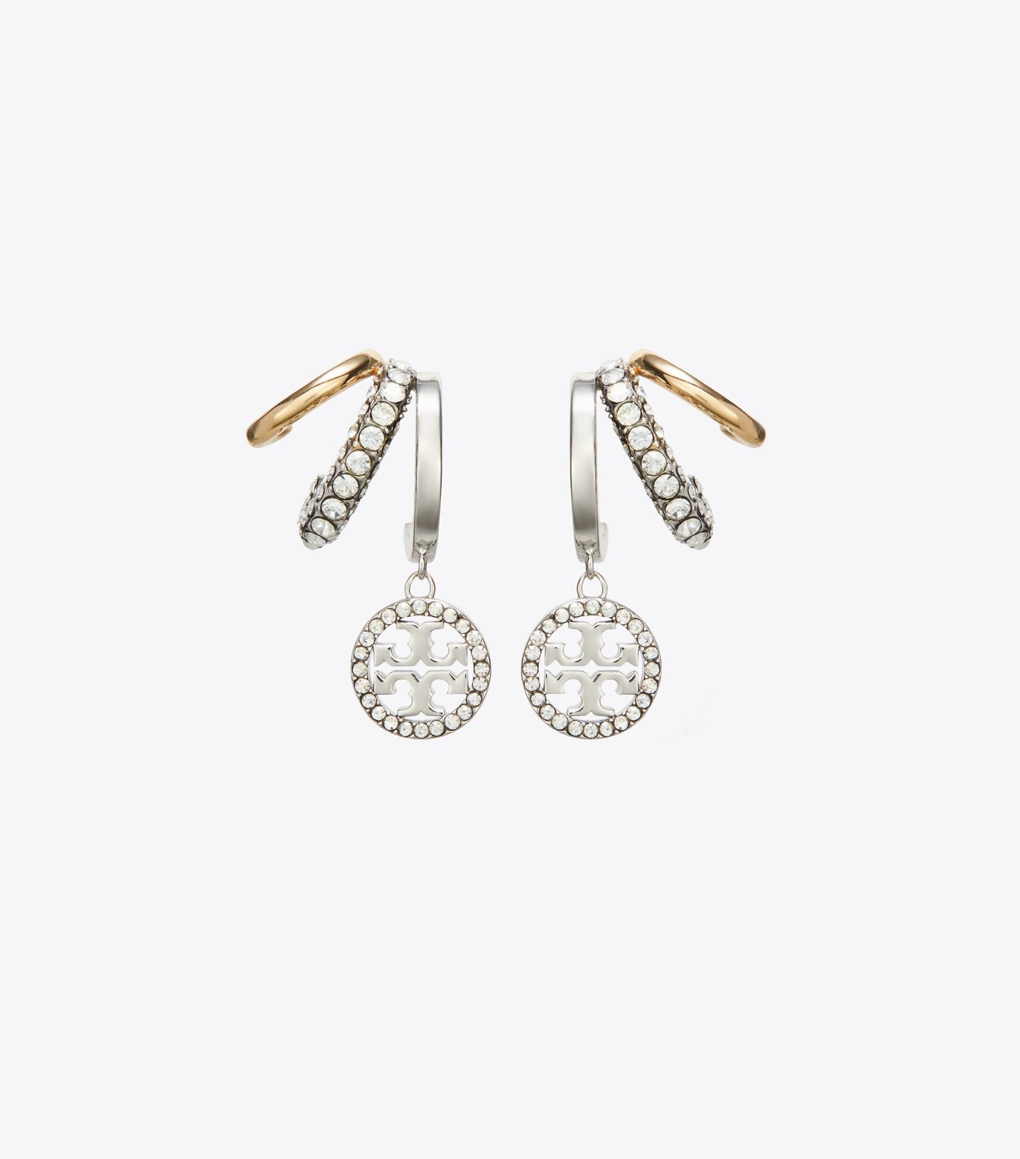 Icon Pavé Triple Hoop Earrings