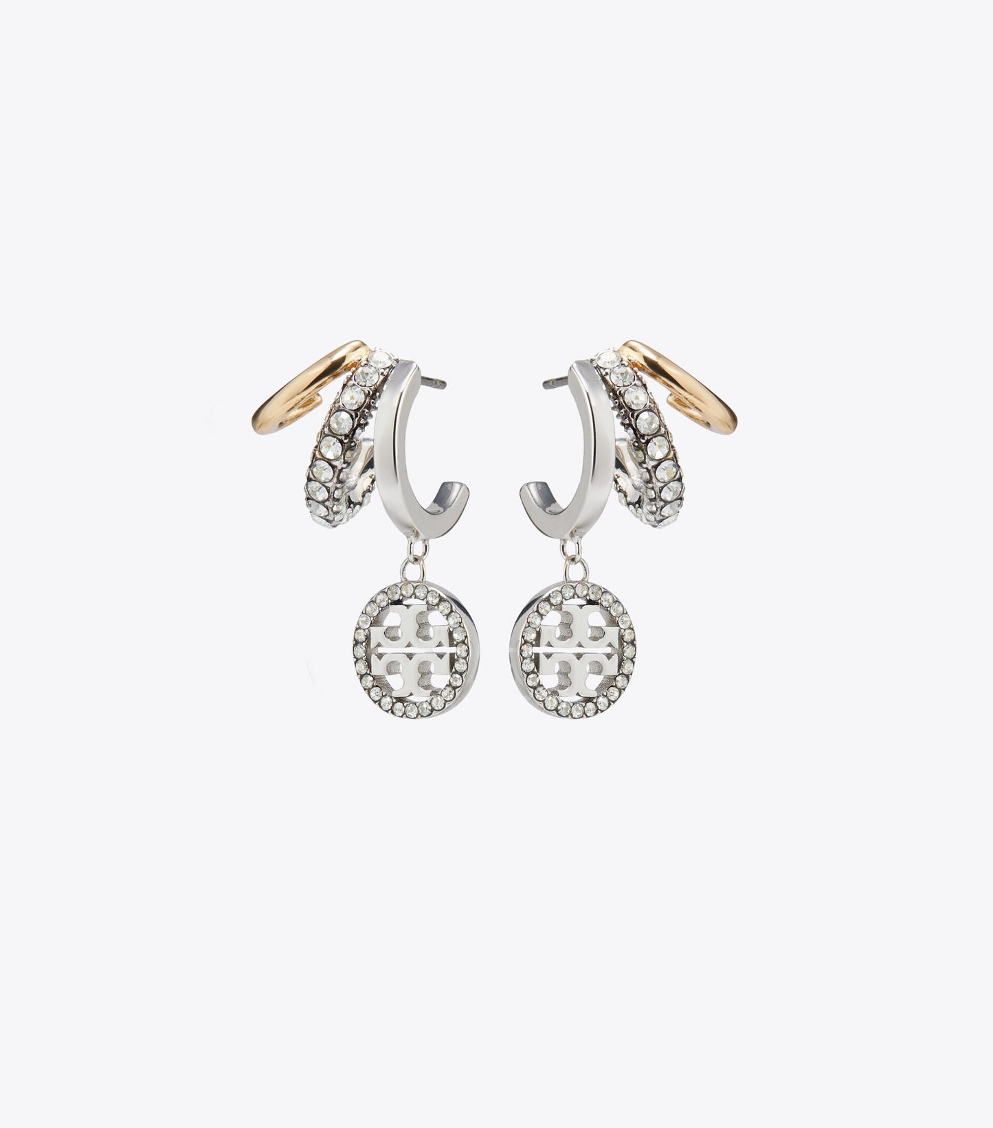Icon Pavé Triple Hoop Earrings