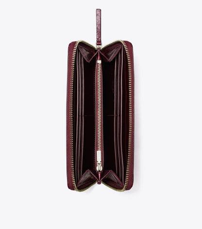 Kira Diamond Quilt Distressed Zip Continental Wallet