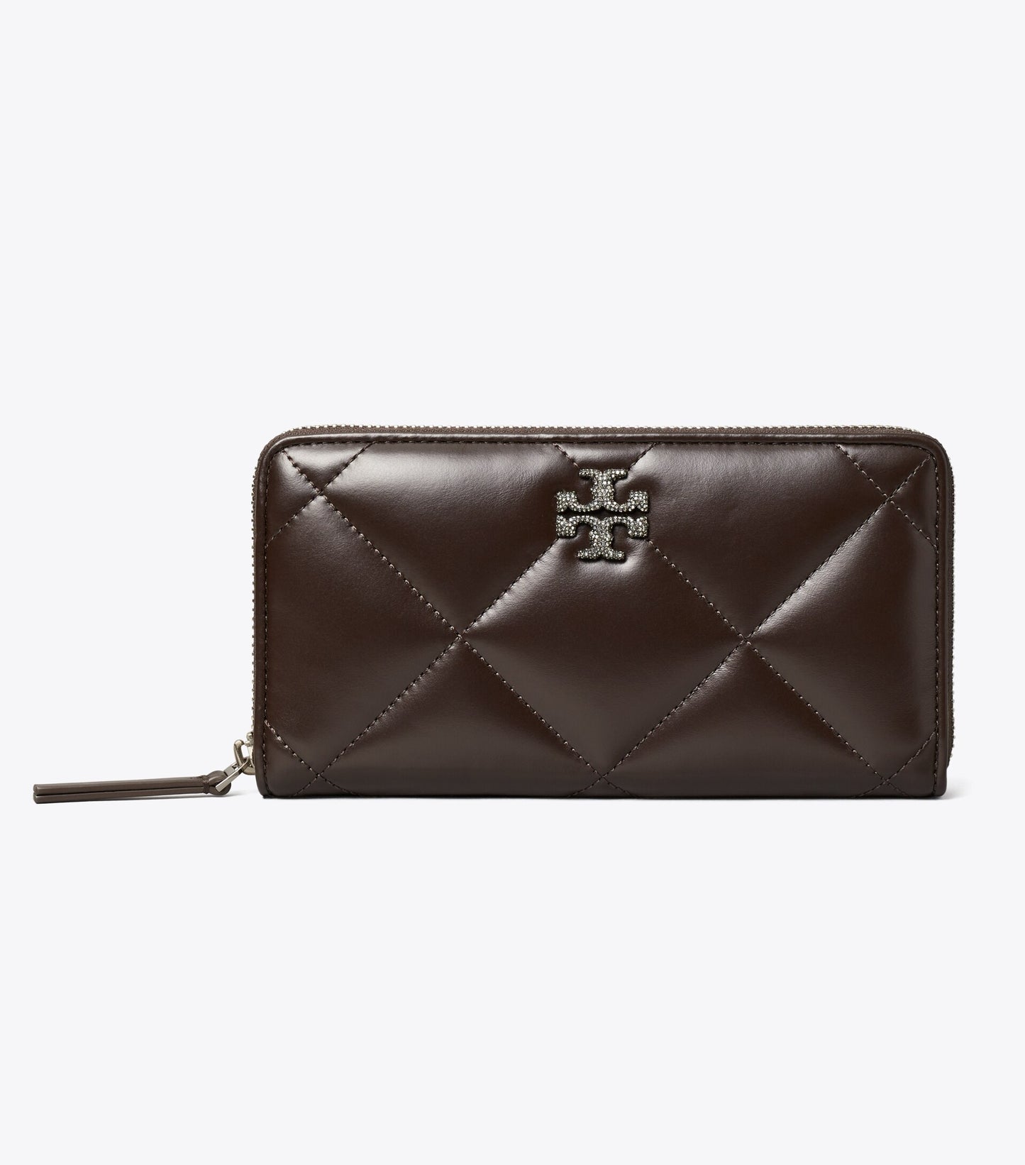 Kira Diamond Quilt Pavé Zip Continental Wallet