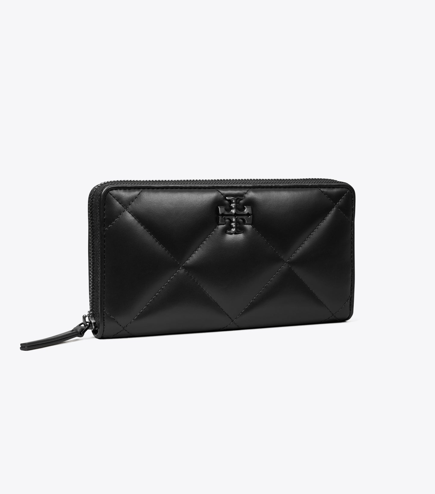 Kira Diamond Quilt Powder Coated Zip Continental Wallet