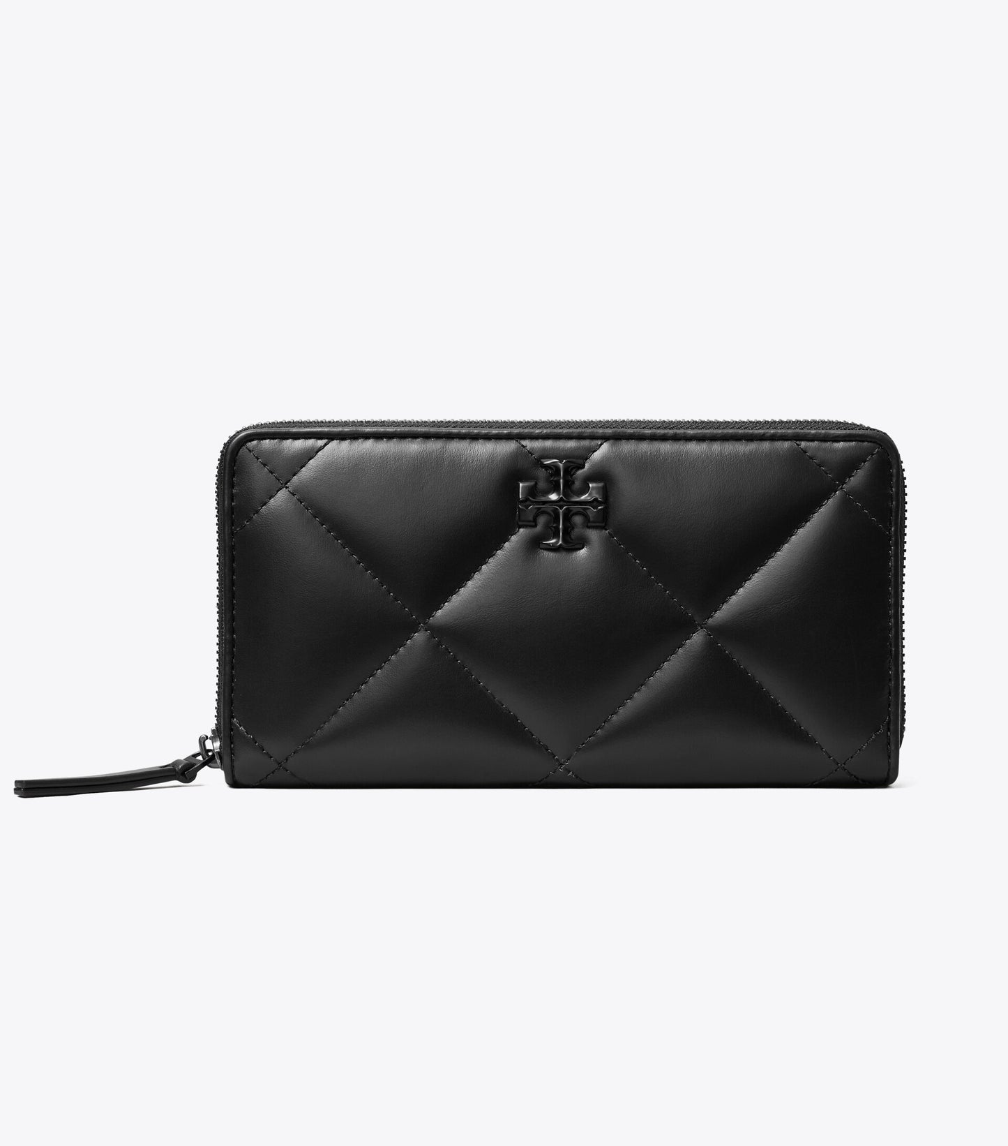 Kira Diamond Quilt Powder Coated Zip Continental Wallet