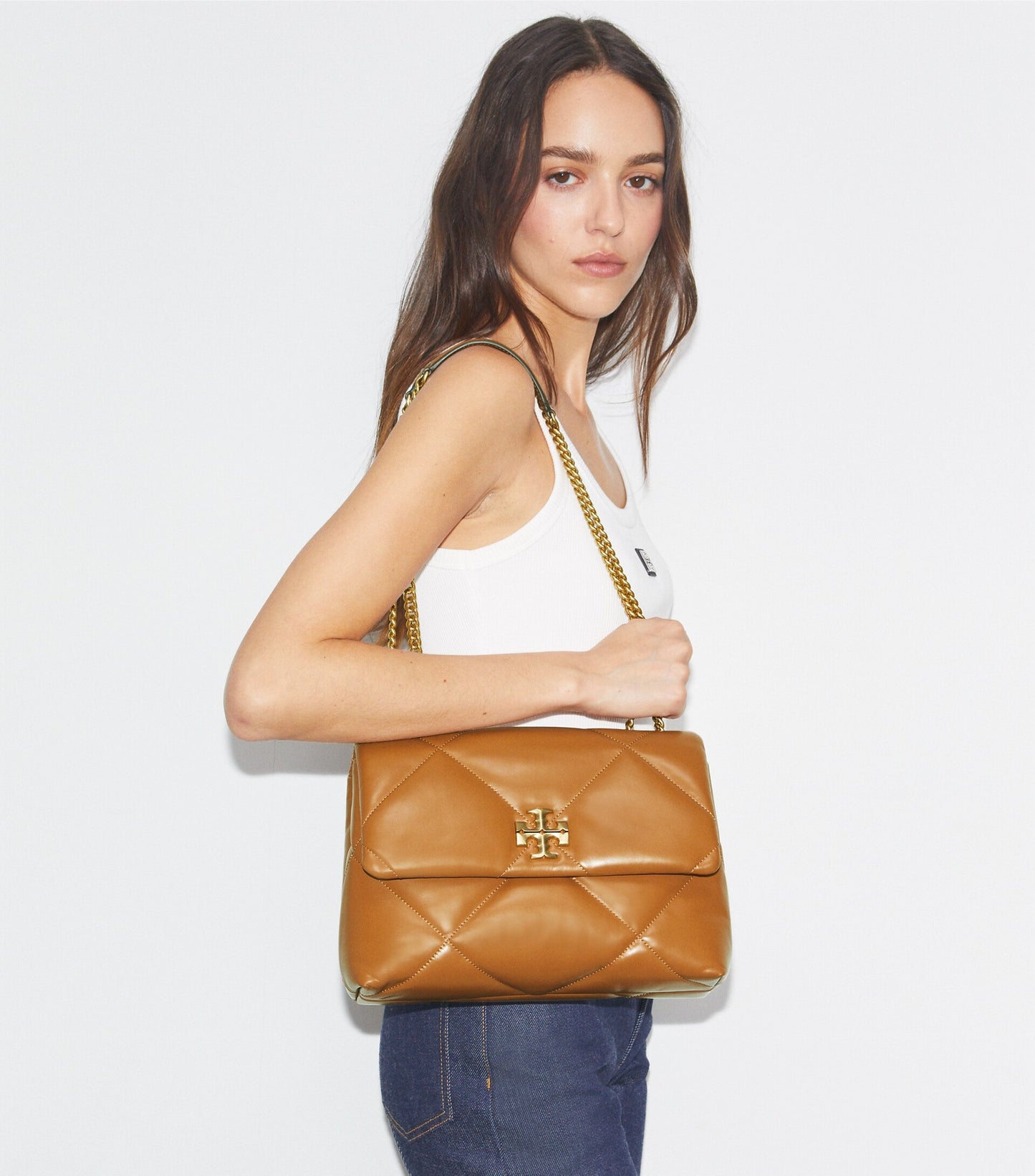 Kira Diamond Quilt Shoulder Bag