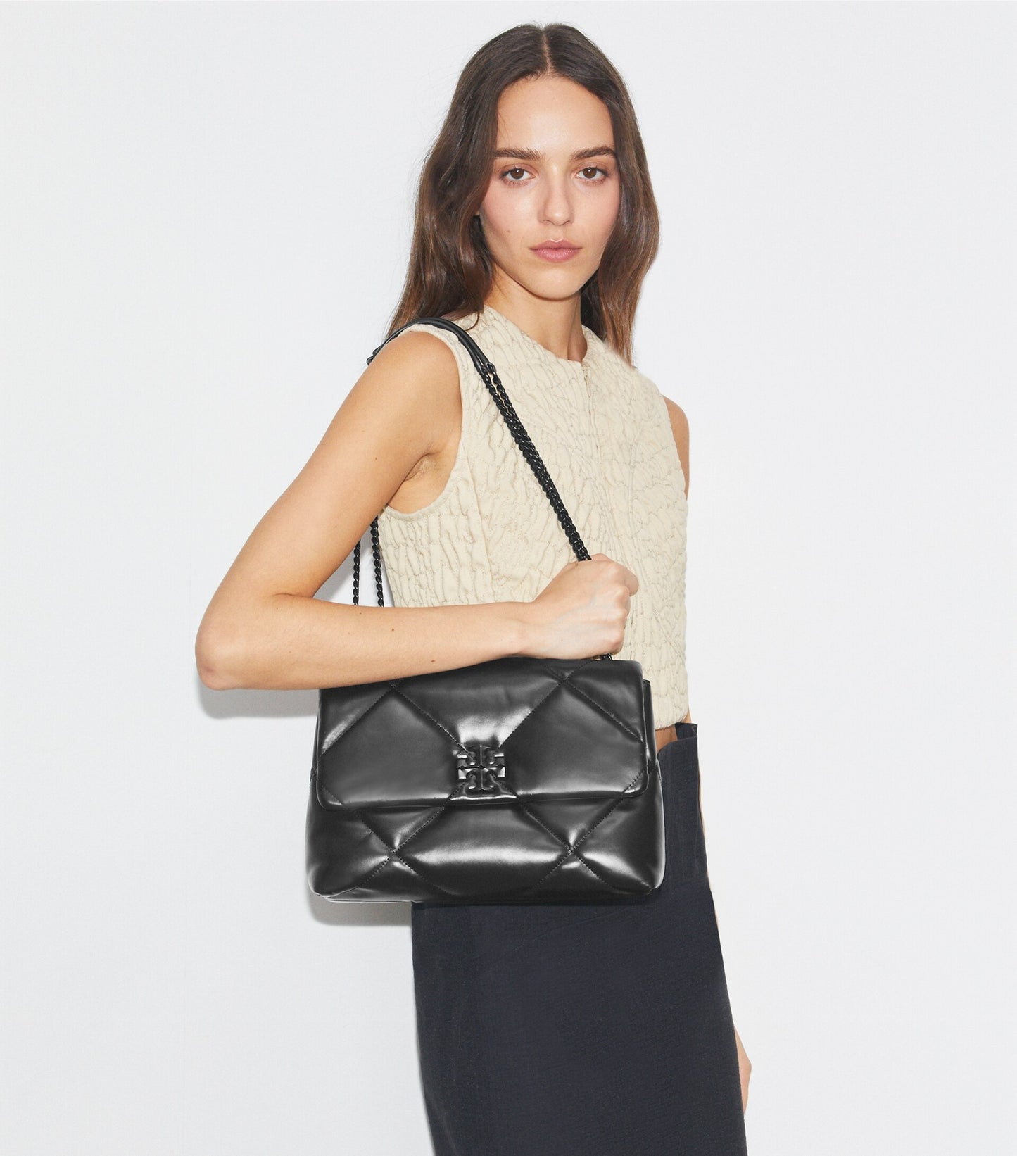 Kira Diamond Quilt Shoulder Bag