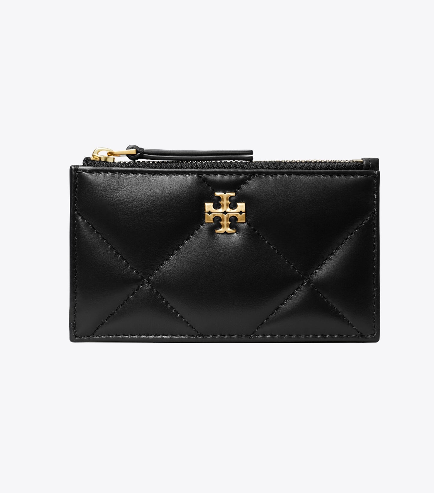 Kira Diamond Quilt Zip Card Case