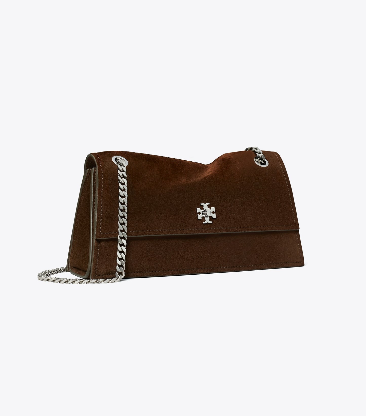 Kira Turnlock Suede Shoulder Bag