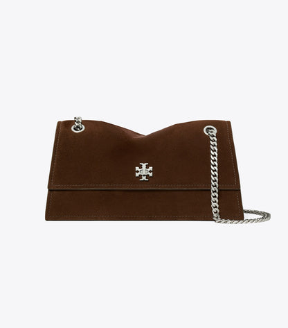 Kira Turnlock Suede Shoulder Bag