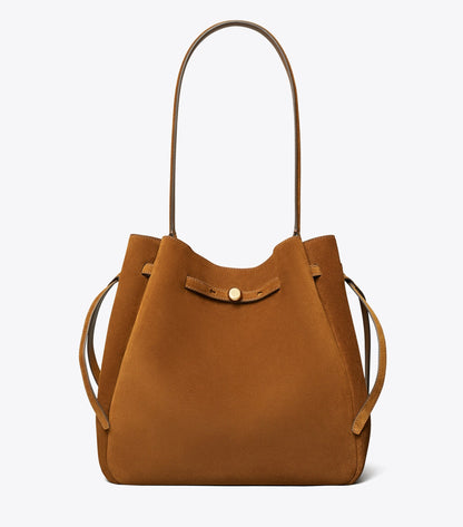 Large Romy Suede Bucket Bag