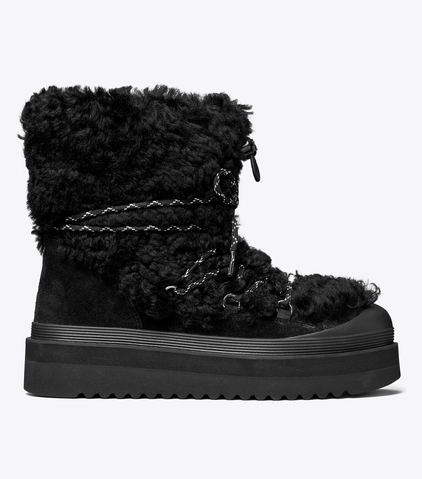 Mellow Shearling Lace-Up Boot