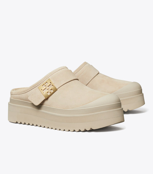 Mellow Shearling Platform Mule