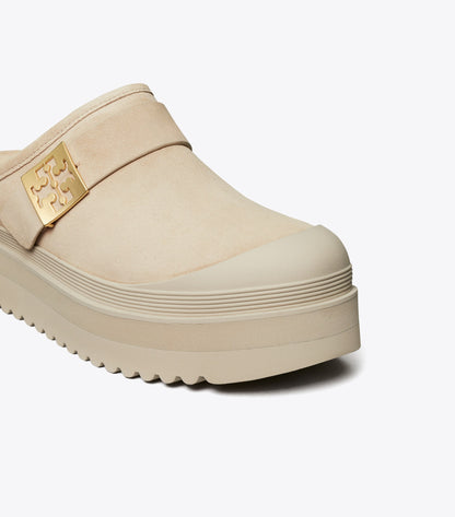 Mellow Shearling Platform Mule