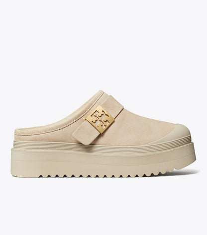 Mellow Shearling Platform Mule