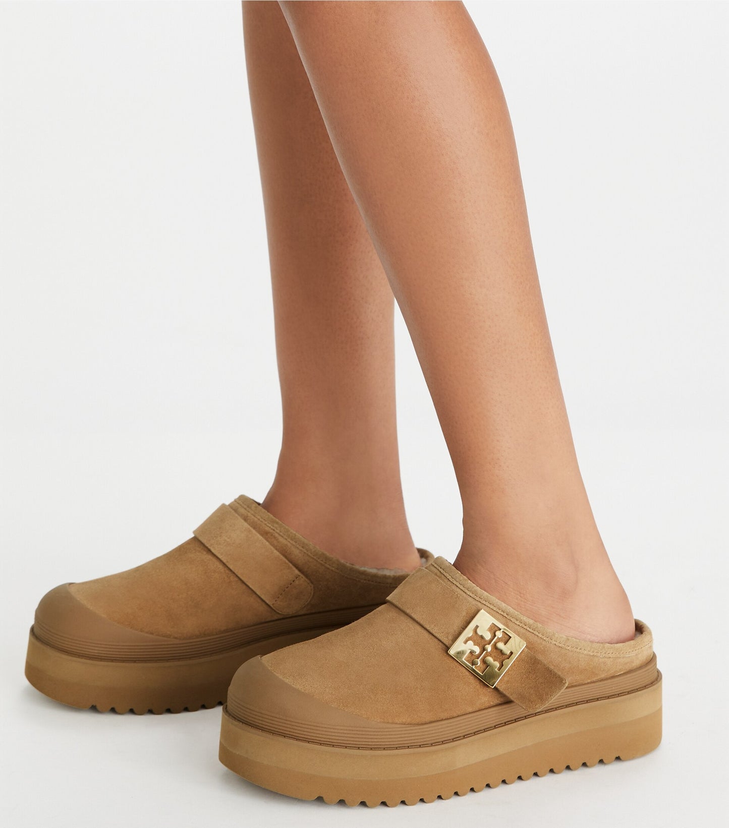 Mellow Shearling Platform Mule