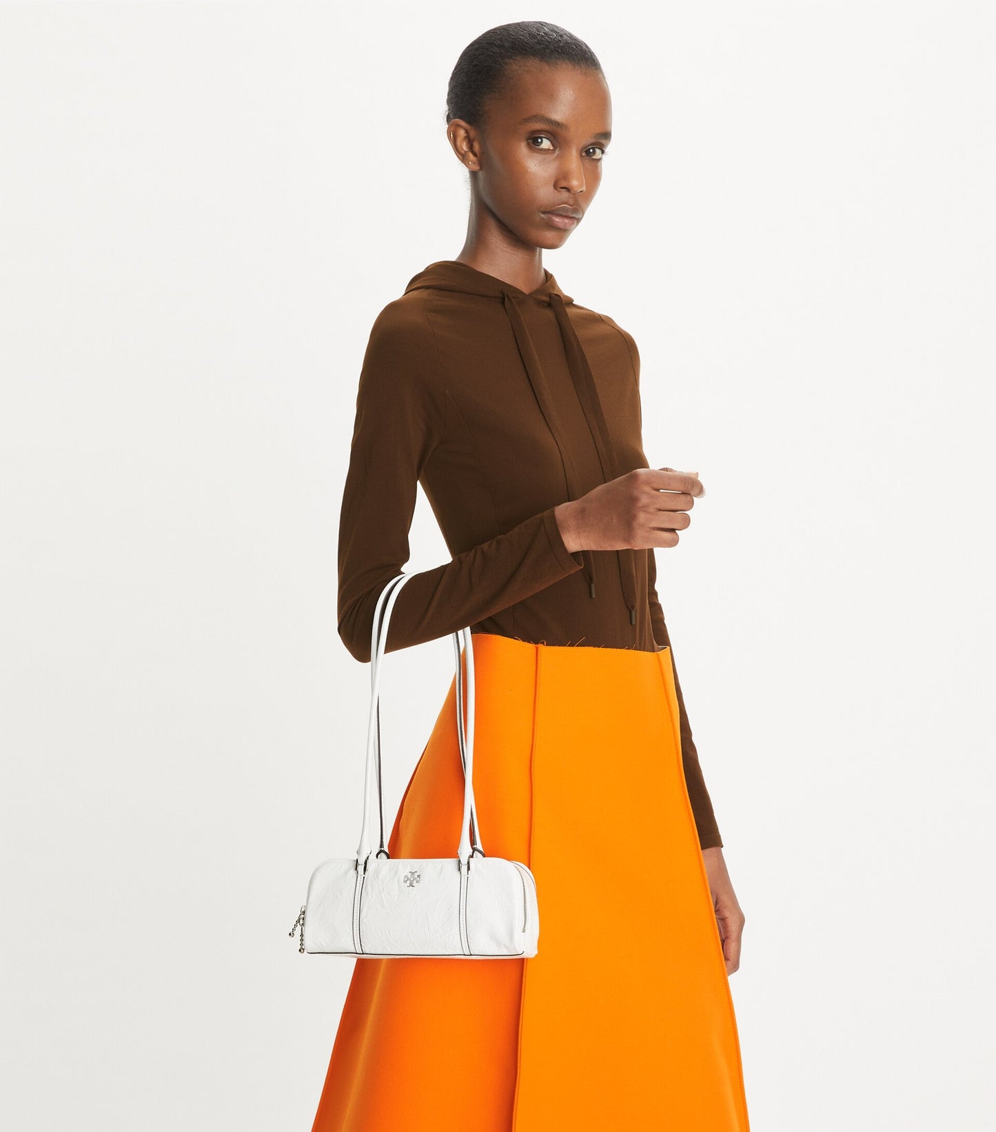 Mini Crinkle Leather Marshmallow Satchel