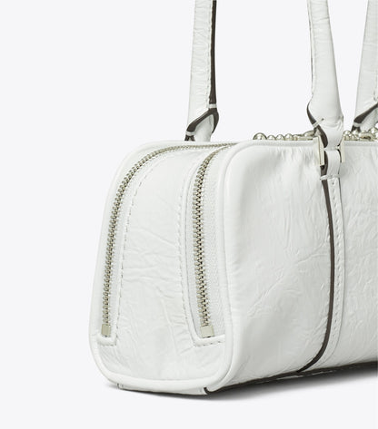 Mini Crinkle Leather Marshmallow Satchel
