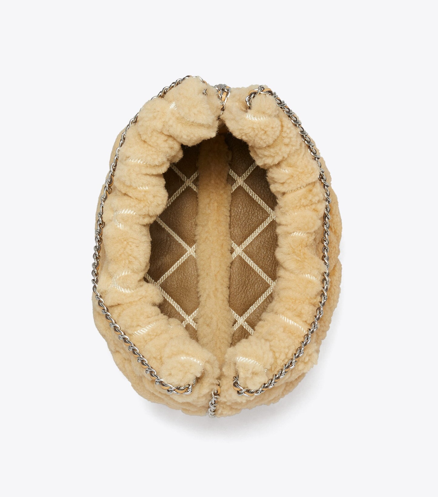 Mini Fleming Shearling Hobo Bag