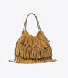 Mini Fleming Suede Fringe Hobo Bag