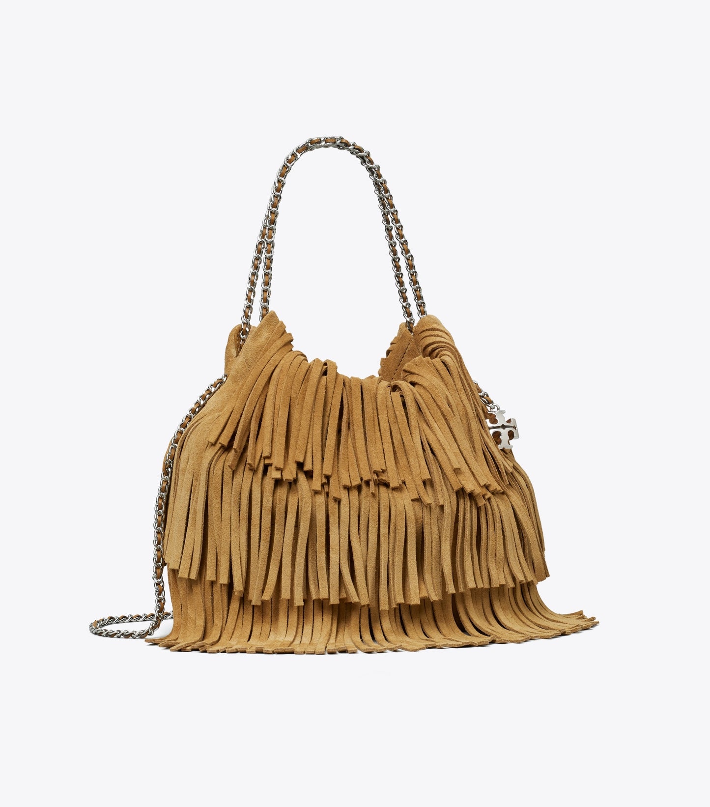 Mini Fleming Suede Fringe Hobo Bag