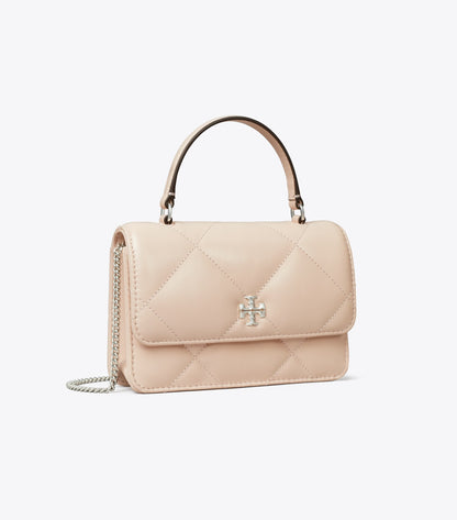 Mini Kira Diamond Quilt Top-Handle Crossbody