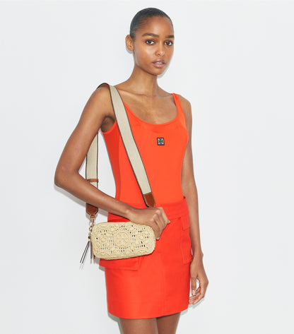 Mini Miller Raffia Crossbody Bag