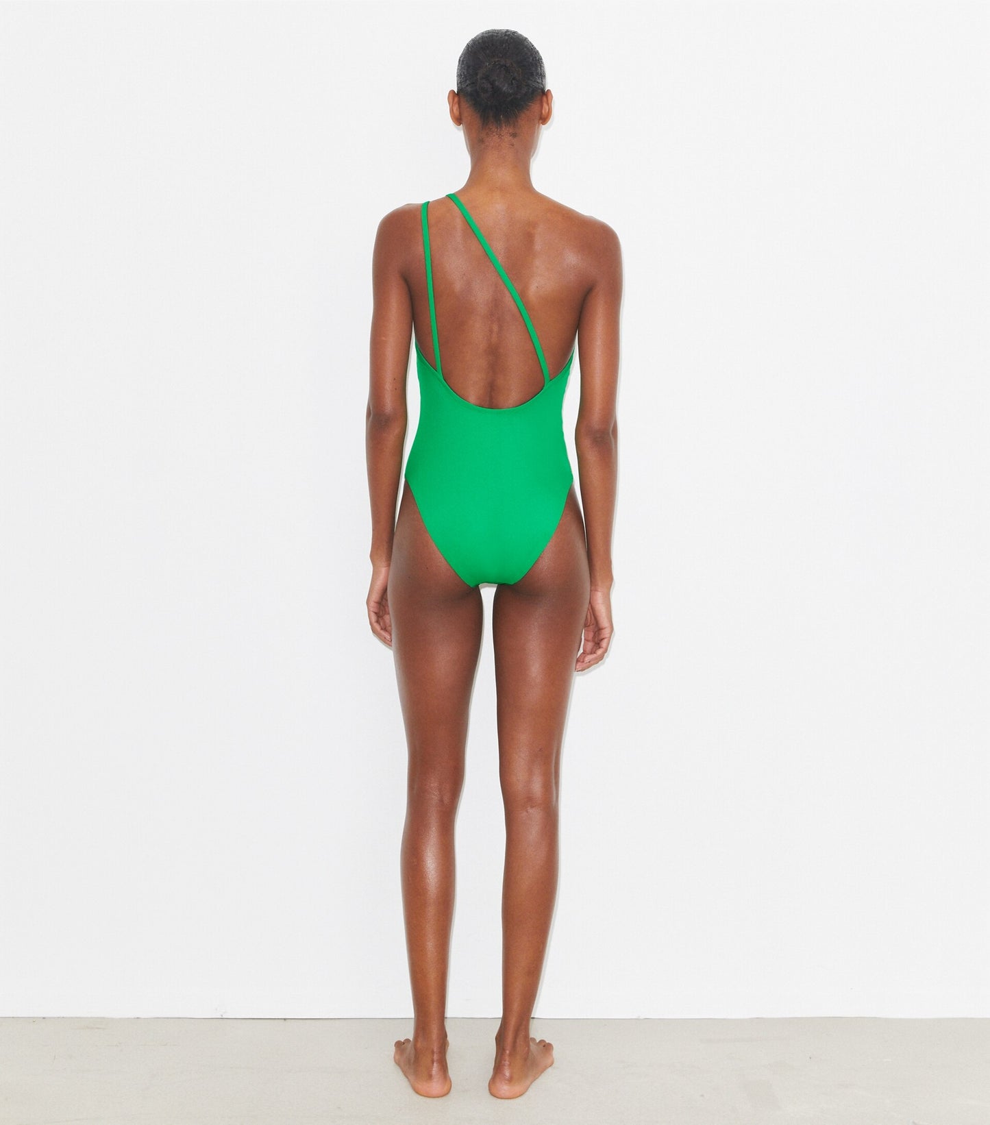 One-Shoulder Clip Swimsuit