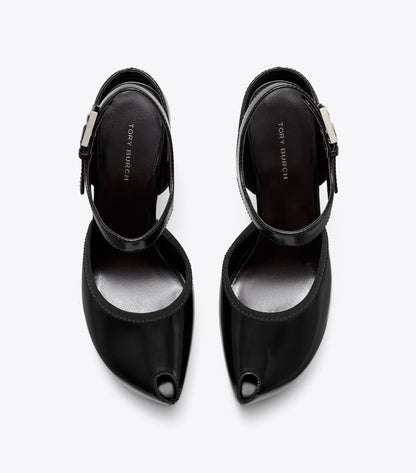 Peep-Toe Platform Sandal