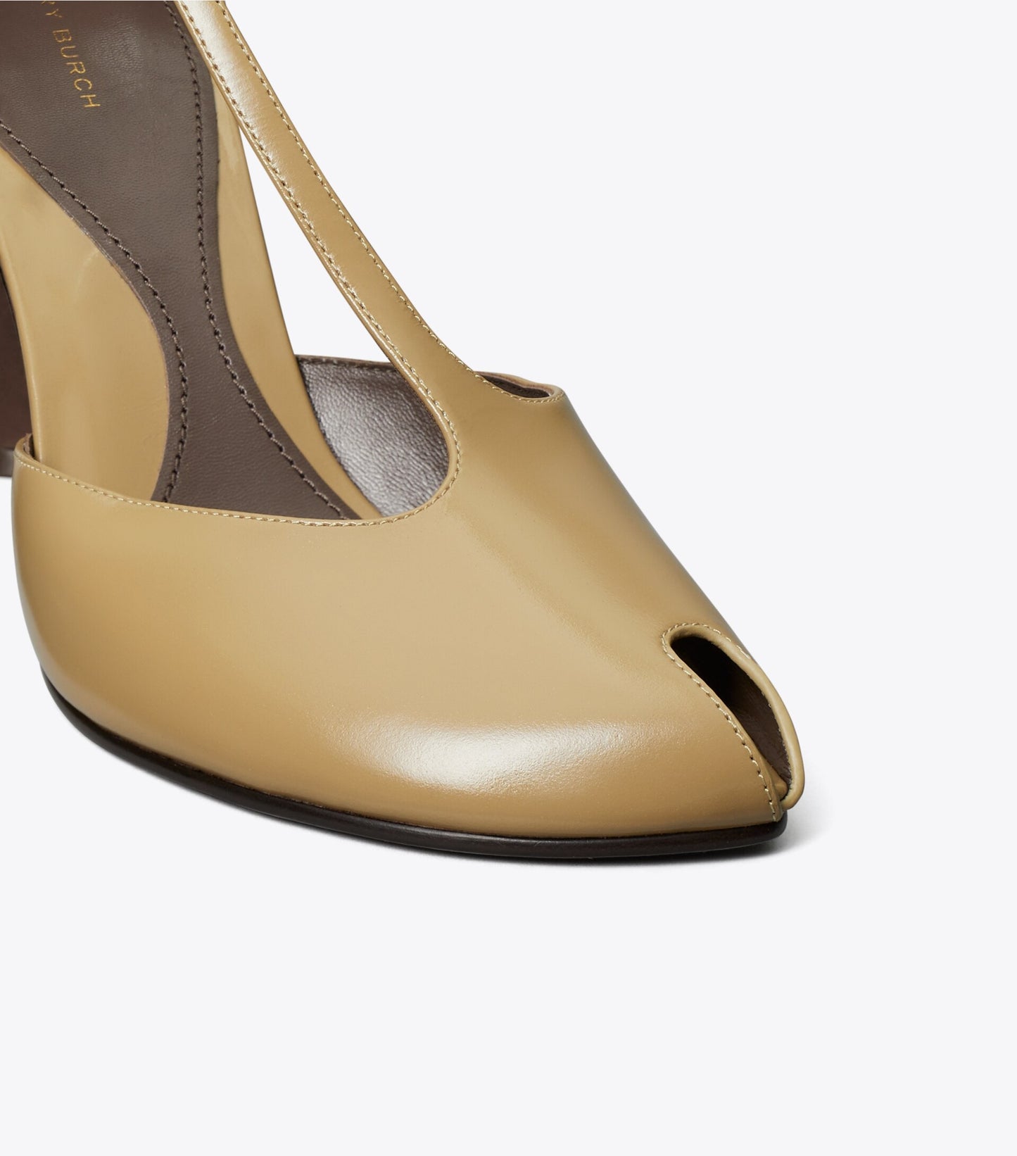 Peep-Toe T-Strap Heeled Sandal