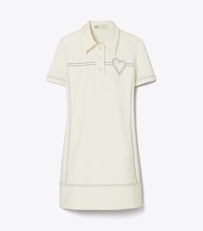 Pick Stitch Stretch Polo Dress