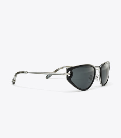 Pierced Cat-Eye Sunglasses