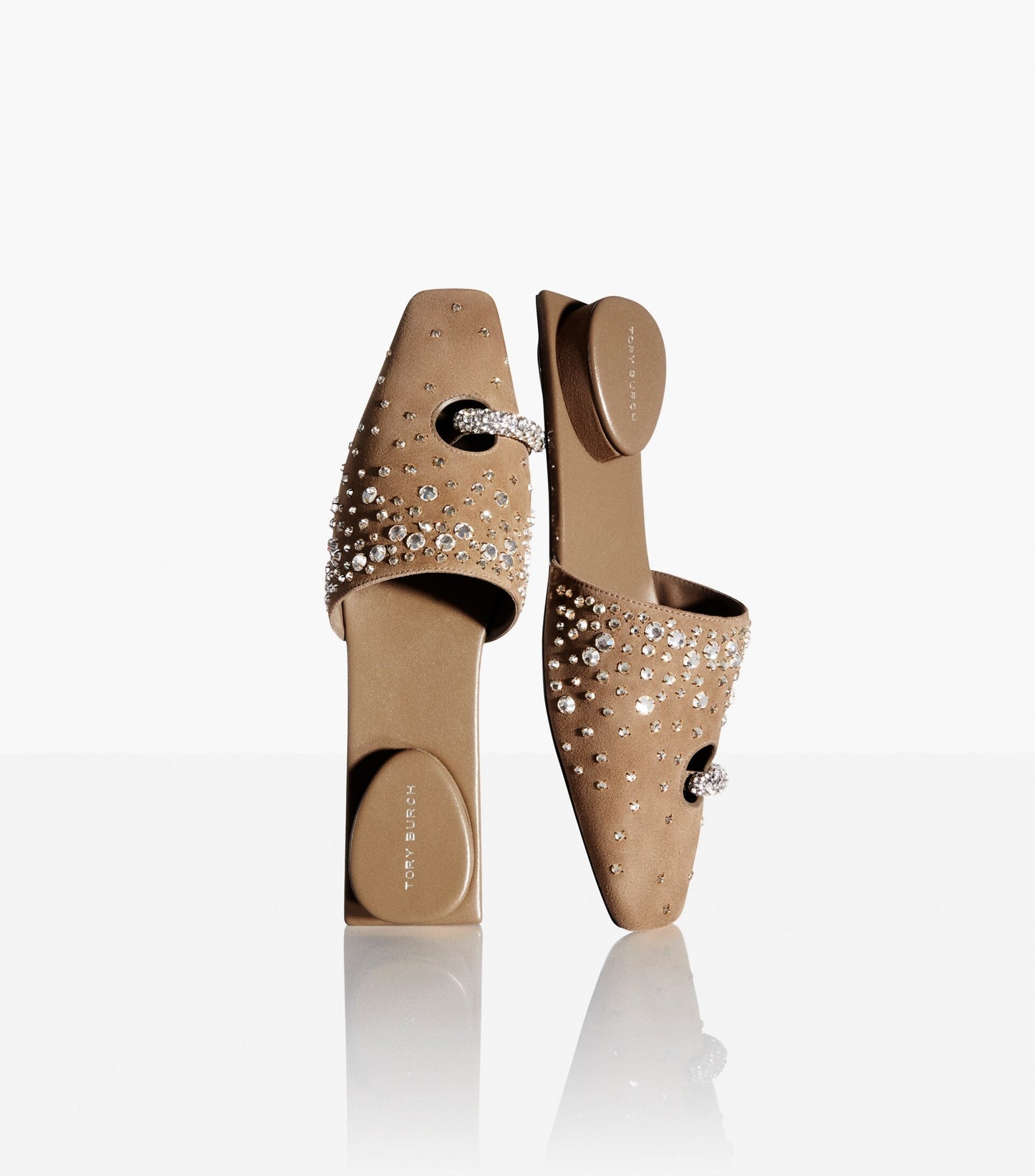 Pierced Crystal Mule