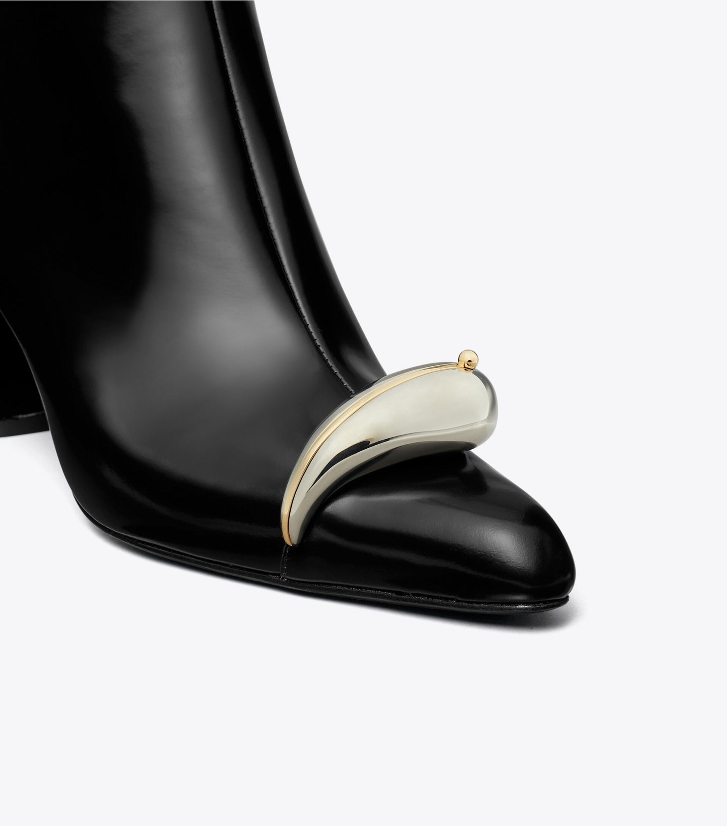 Pierced Heeled Ankle Boot