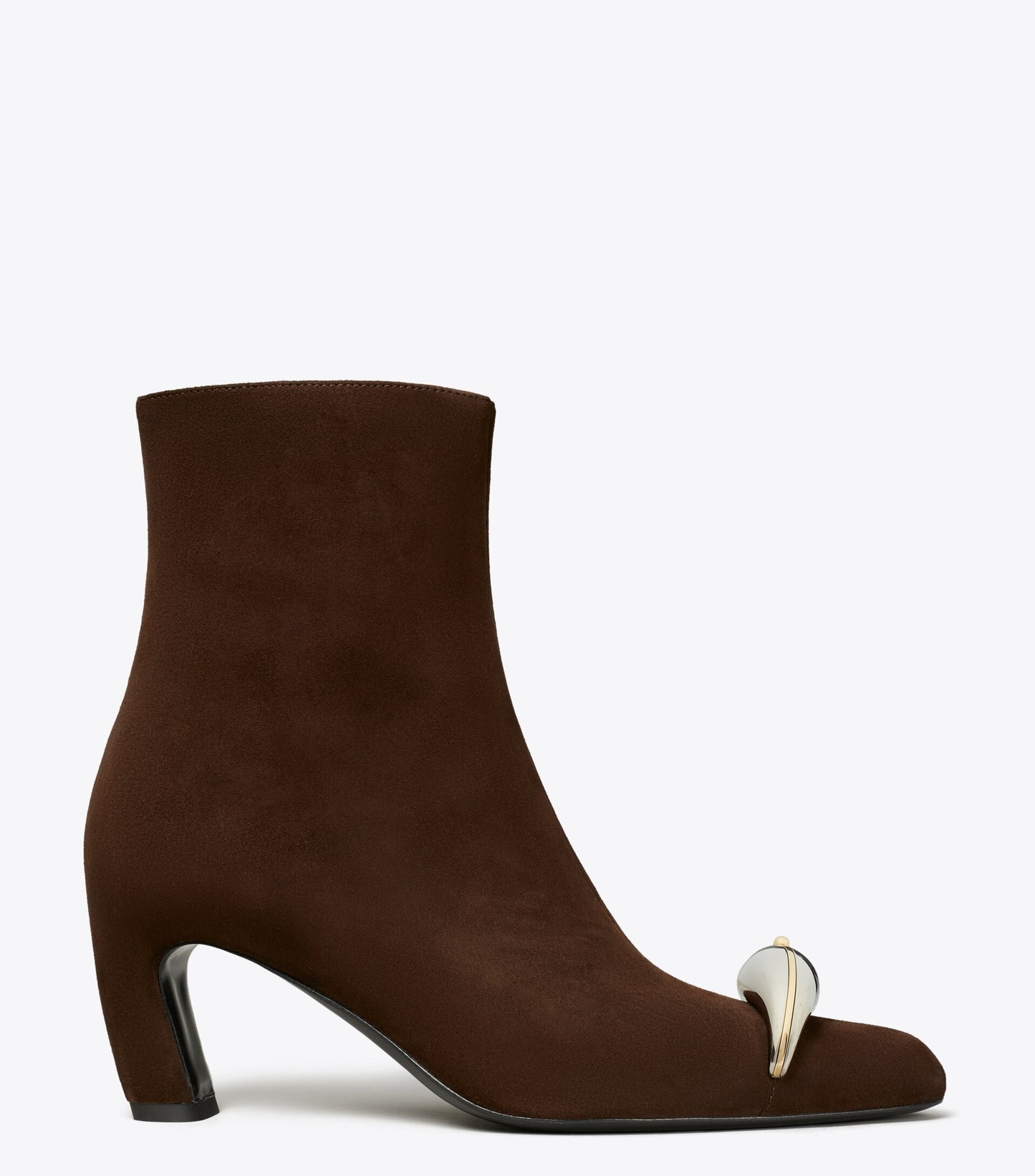 Pierced Heeled Ankle Boot