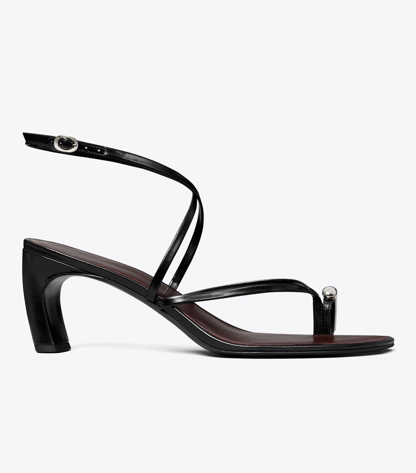 Pierced Multi-Strap Heeled Sandal