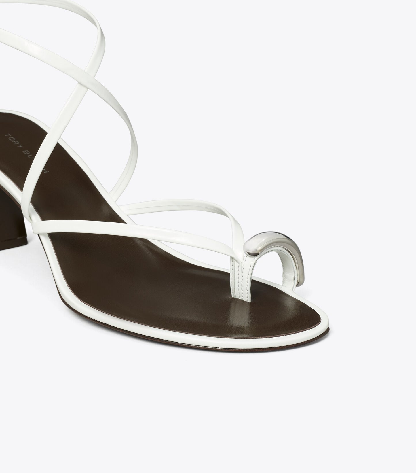 Pierced Multi-Strap Heeled Sandal