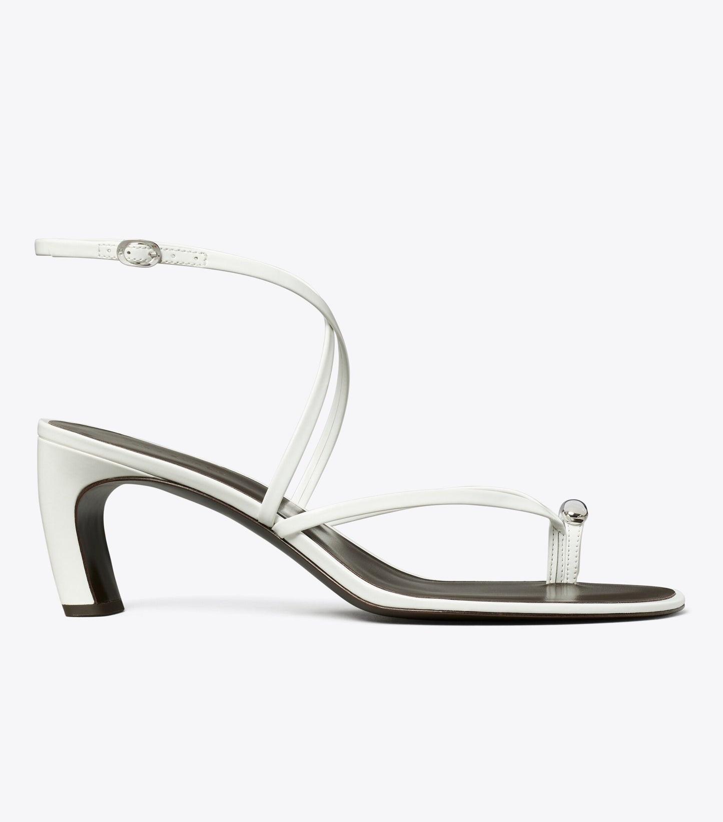 Pierced Multi-Strap Heeled Sandal
