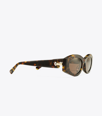Pierced Oval Sunglasses