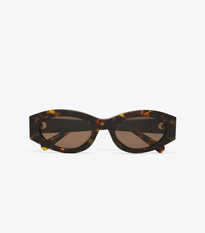 Pierced Oval Sunglasses