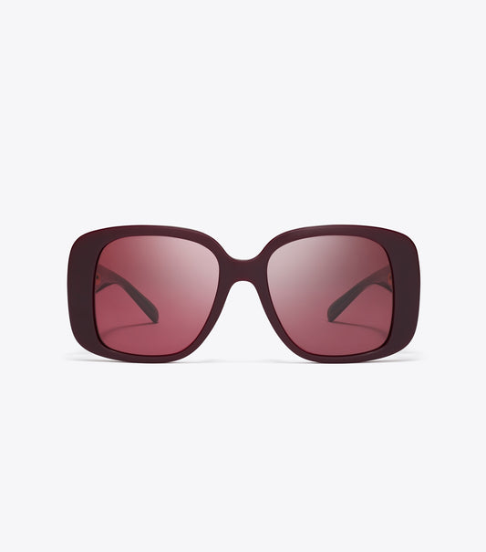 Pierced Oversized Square Sunglasses