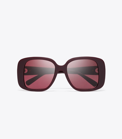 Pierced Oversized Square Sunglasses