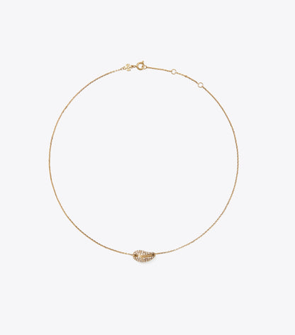 Pierced Pavé Pendant Necklace