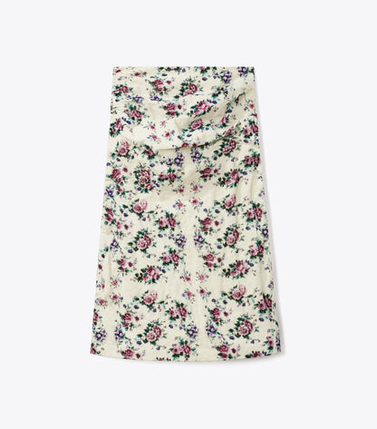 Printed Cotton Velvet Skirt