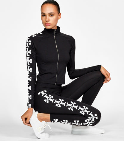 Reflective Nylon Logo Zip Top