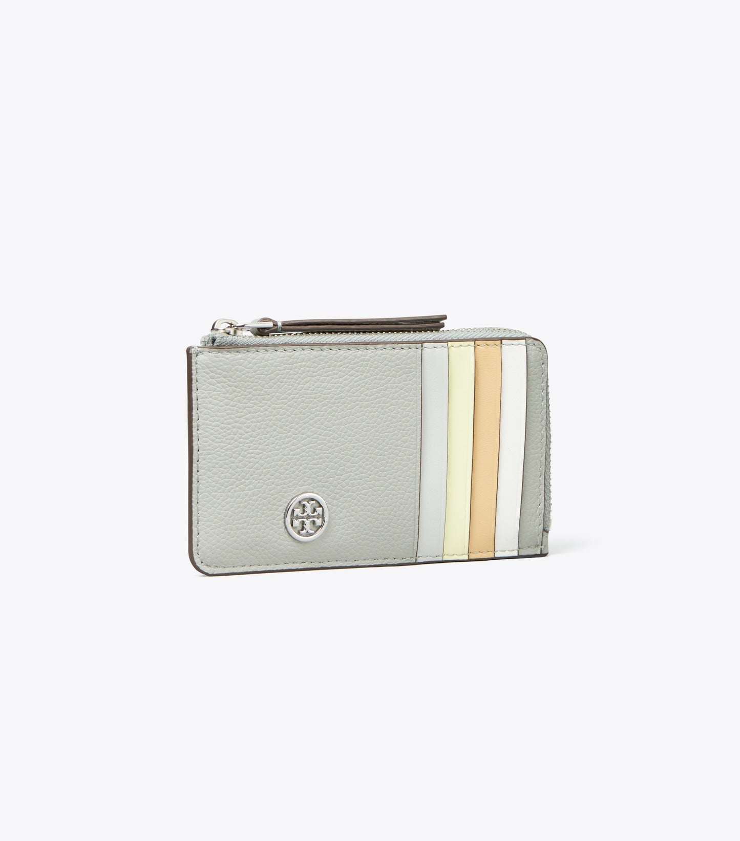 Robinson Pebbled Top-Zip Card Case