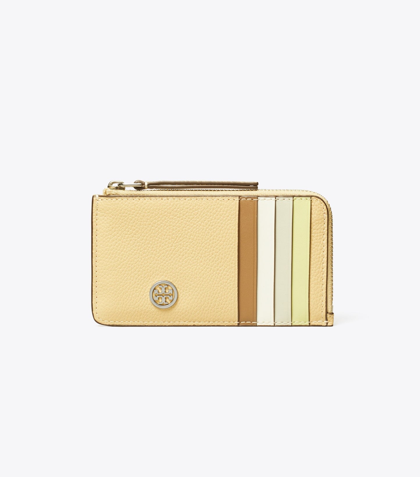 Robinson Pebbled Top-Zip Card Case