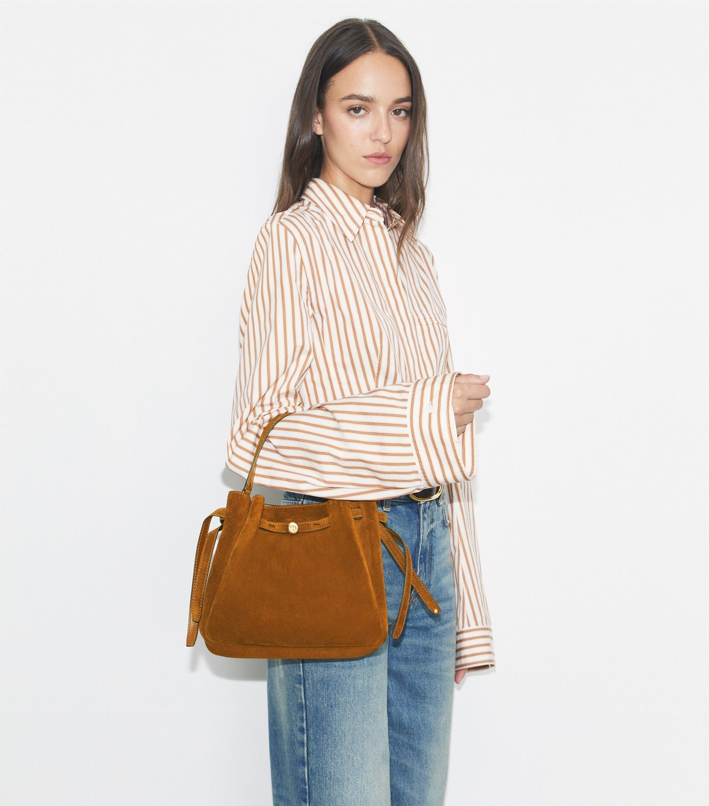 Romy Suede Bucket Bag